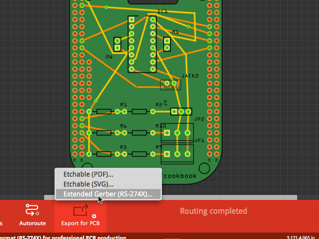 quickBot fritzing export